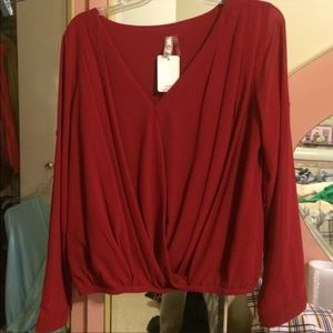 Maroon cross over top